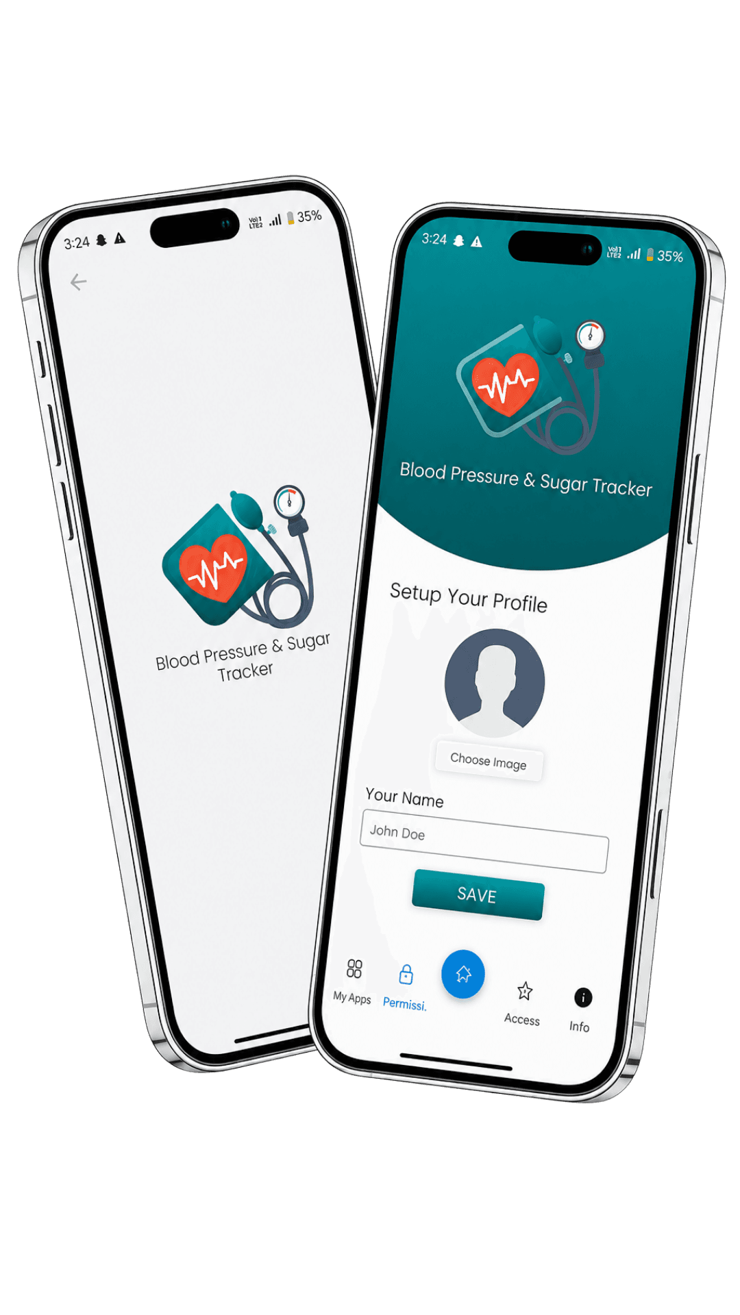 Blood Pressure and Sugar Tracker App