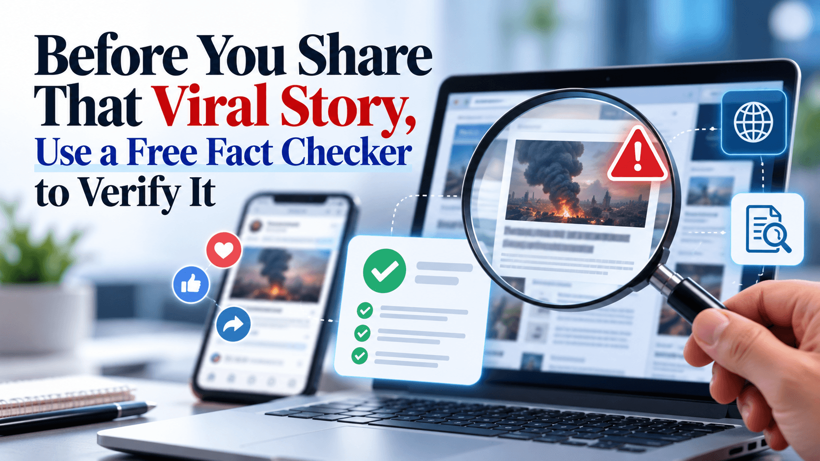 Before You Share That Viral Story, Use a Free Fact Checker to Verify It