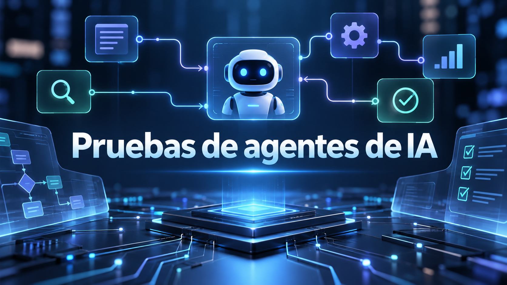 Pruebas de agentes de IA
